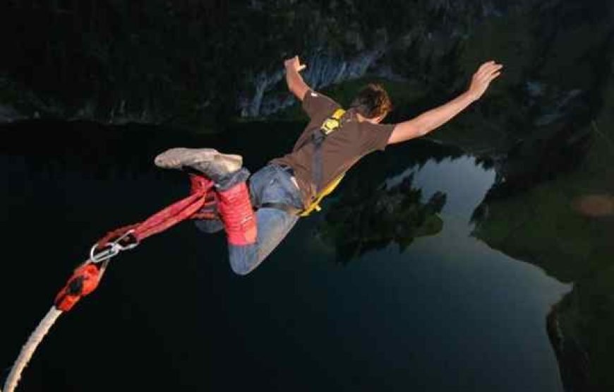 Bungee Jumping in Mayem Lake Goa