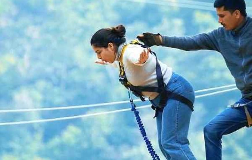 Bungee Jumping in Mayem Lake Goa